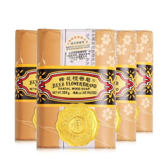 Bee & Flower Brand Sandal Wood Soap, 4.4 Oz(3 Bar Soap) - Picture 2 of 3